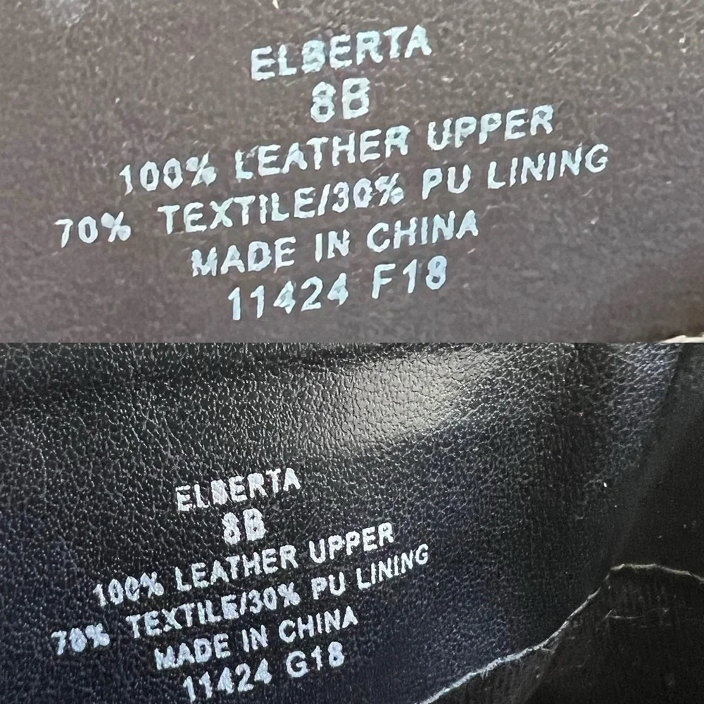 Ralph Lauren ELBERTA Leather Ankle Strap Tall Heeled Boots US8 (Black sold) - Picture 10 of 11